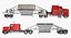 Industrial Trucks with Trailers Collection