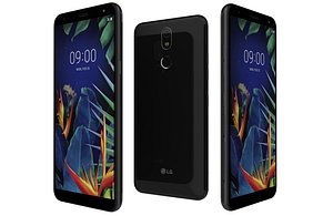 LG K40 Black Low Poly 3D model