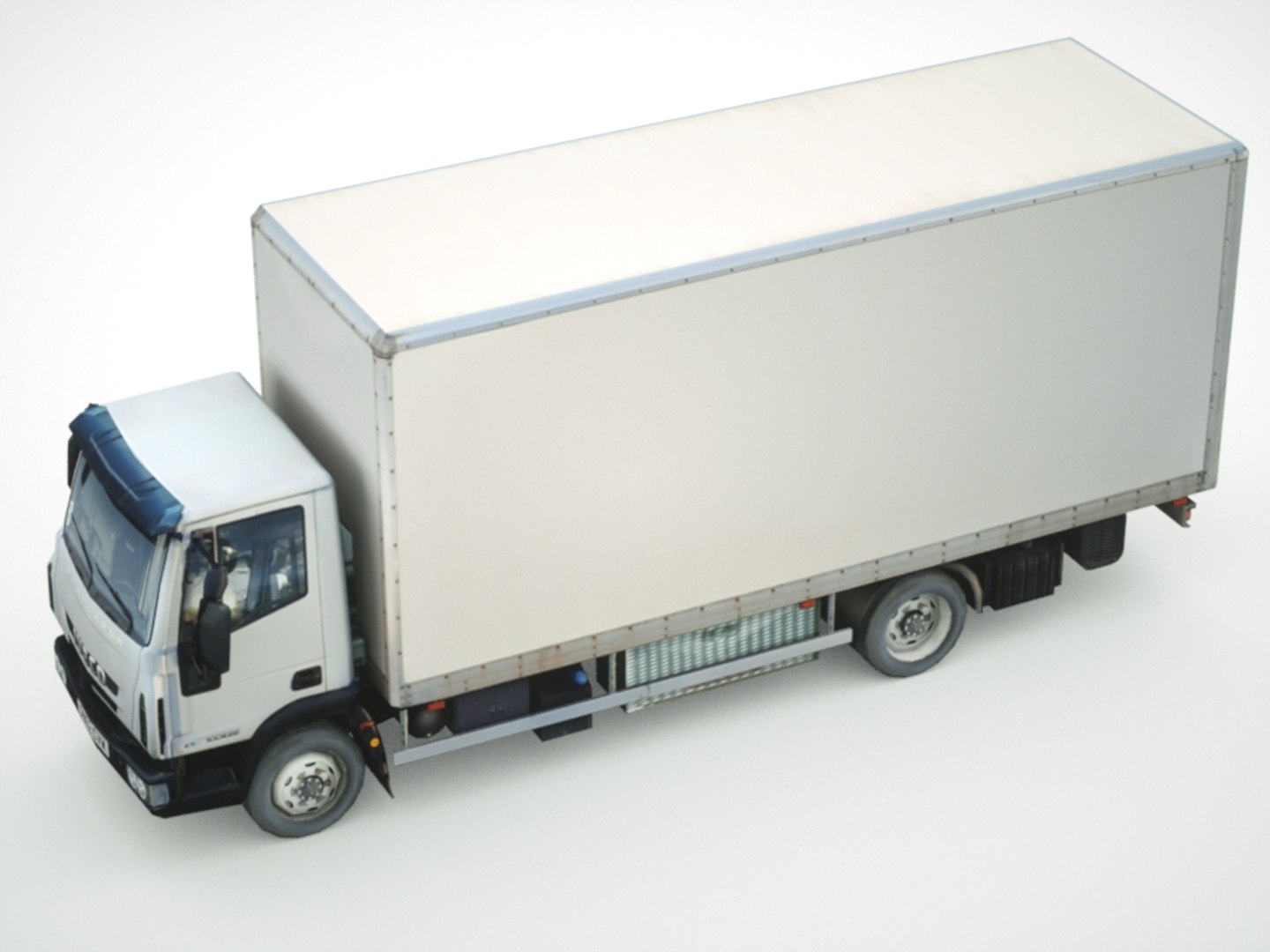 3d Model Of Iveco Eurocargo Cargo Box