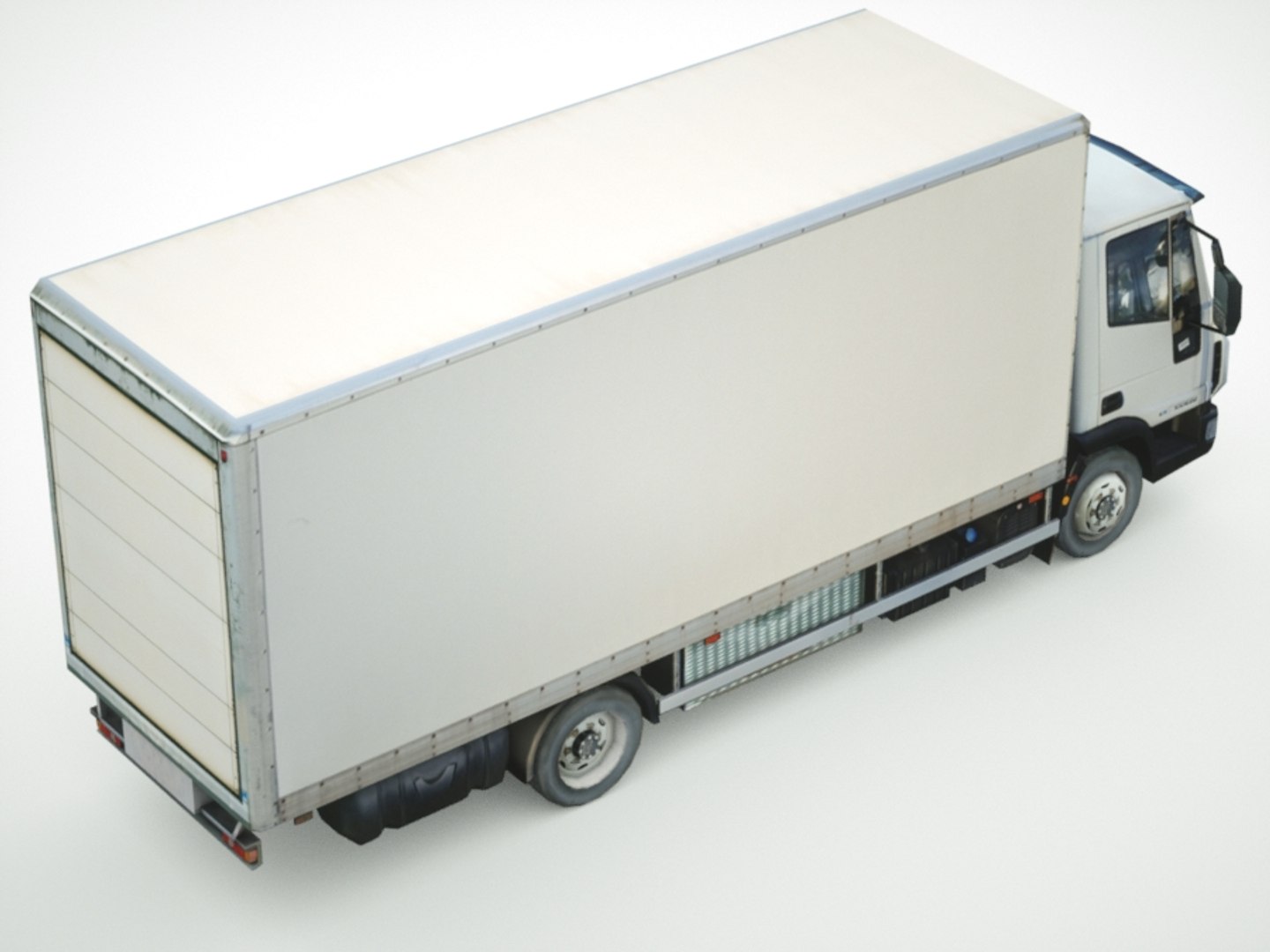 3d Model Of Iveco Eurocargo Cargo Box