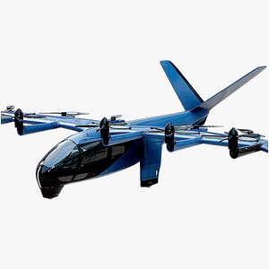 Flying Vehicle Archer Midnight eVTOL PBR Classic