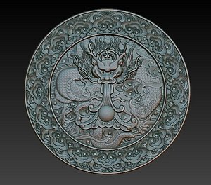 3d model chinese relief