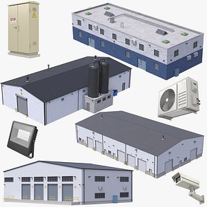 4 Industrial Buildings Collection