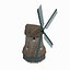 building windmill netherlands museum 3d model