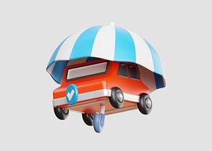 3D model Car Insurance 3D Illustration