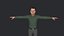 Personaggio 3D completamente truccato di Leonardo DiCaprio, corpo intero iper realistico