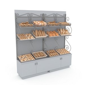 3d bread and cake sales 02 3D model