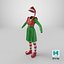 Costume da elfo di Natale femminile