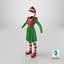 Costume da elfo di Natale femminile