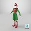 Costume da elfo di Natale femminile