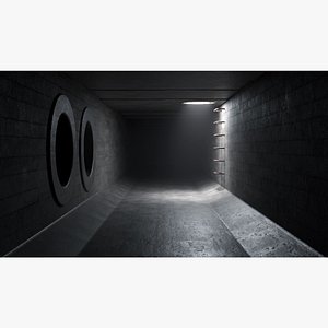 Sewer tunnel 05 3D model