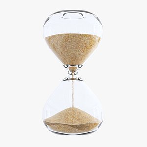 3D hourglass sand timer time