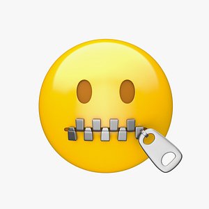 Apple Zipper-Mouth Face 3D model