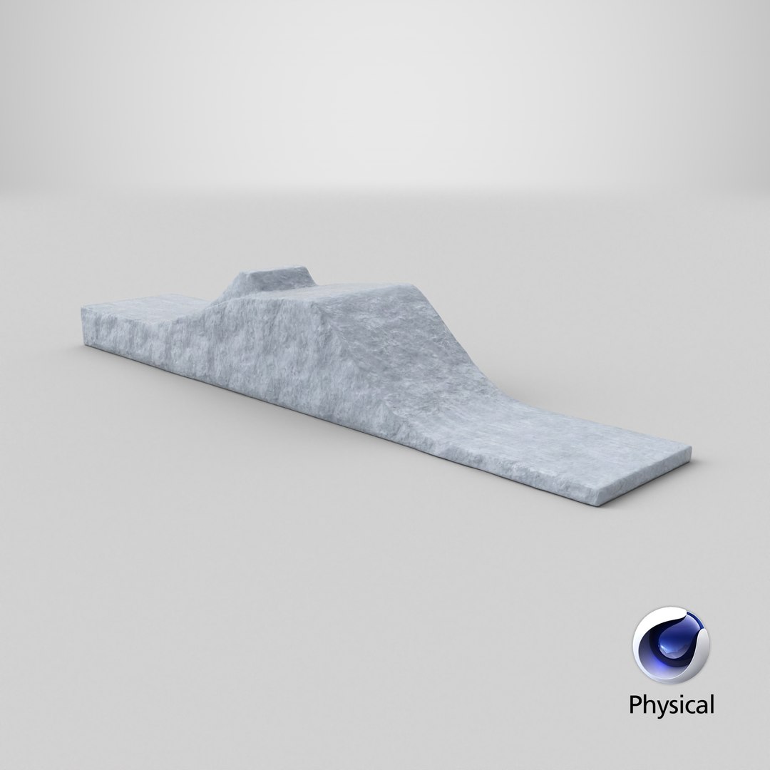 3D Ski Jump Snow Takeoff Ramp - TurboSquid 2531182