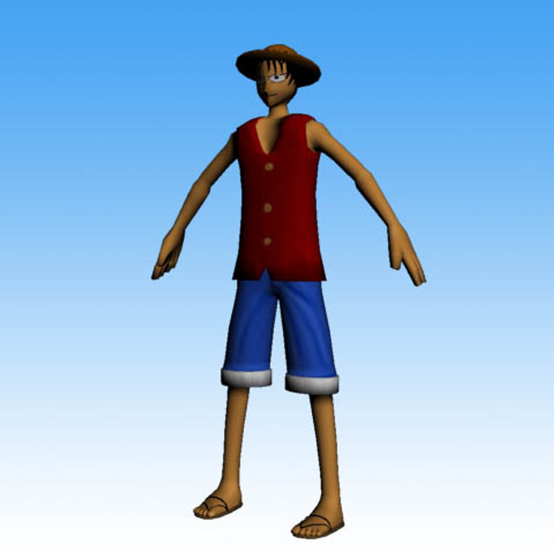 3d luffy onepiece toon