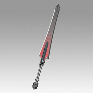 Kingsglaive Final Fantasy XV FF15 Glauca Sword Cosplay Weapon Prop 3D model