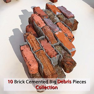 brick v-ray 3d model