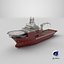 3D Offshore Support Vessel model