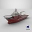 3D Offshore Support Vessel model