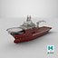 3D Offshore Support Vessel model