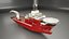 3D Offshore Support Vessel model