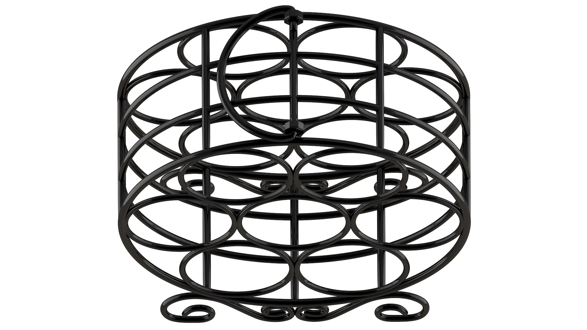 Circular Wine Rack 3D - TurboSquid 1723941