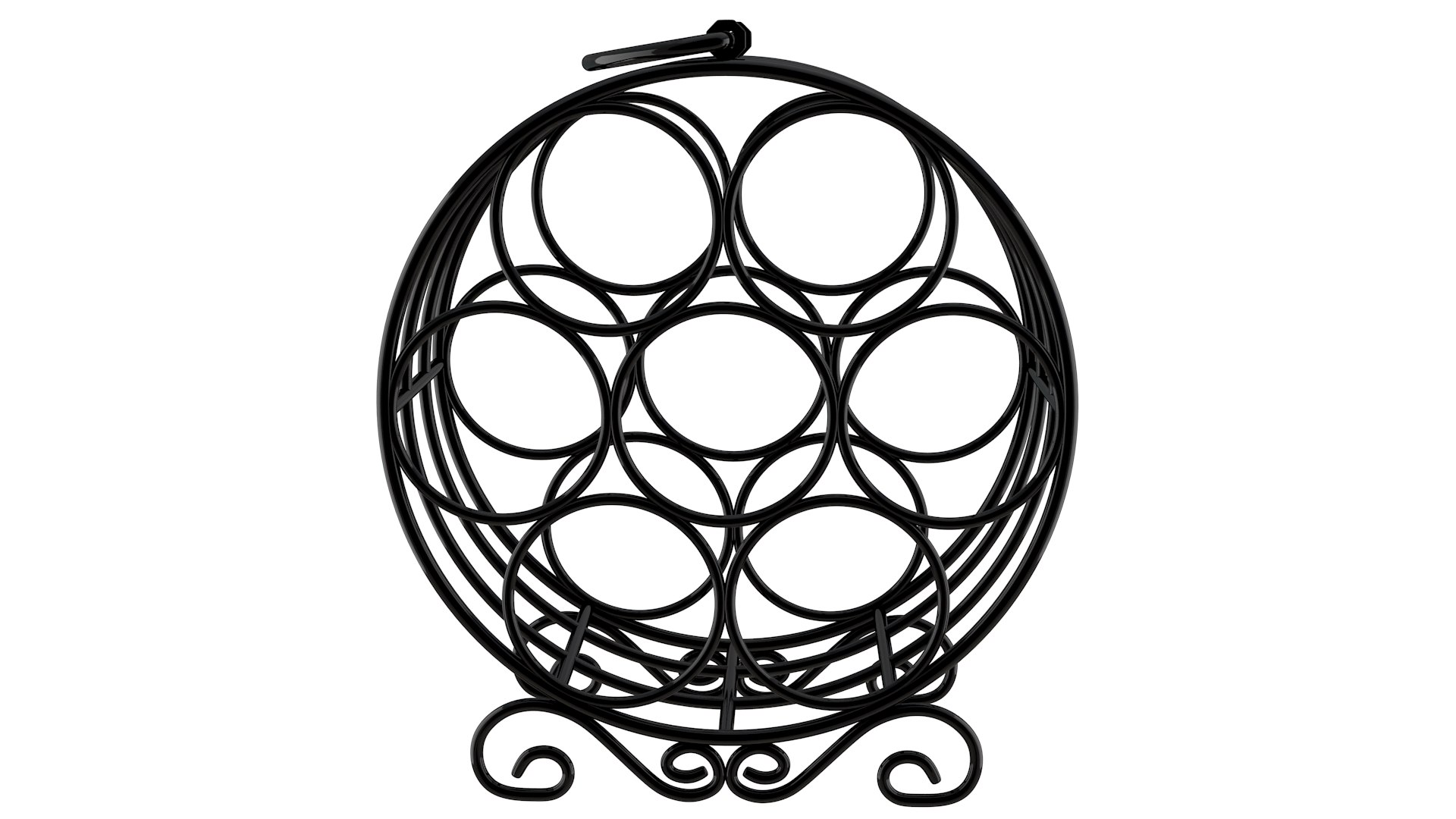Circular Wine Rack 3D - TurboSquid 1723941