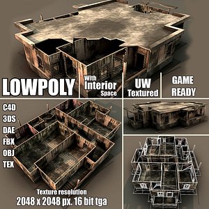 Lowpoly house ABR16