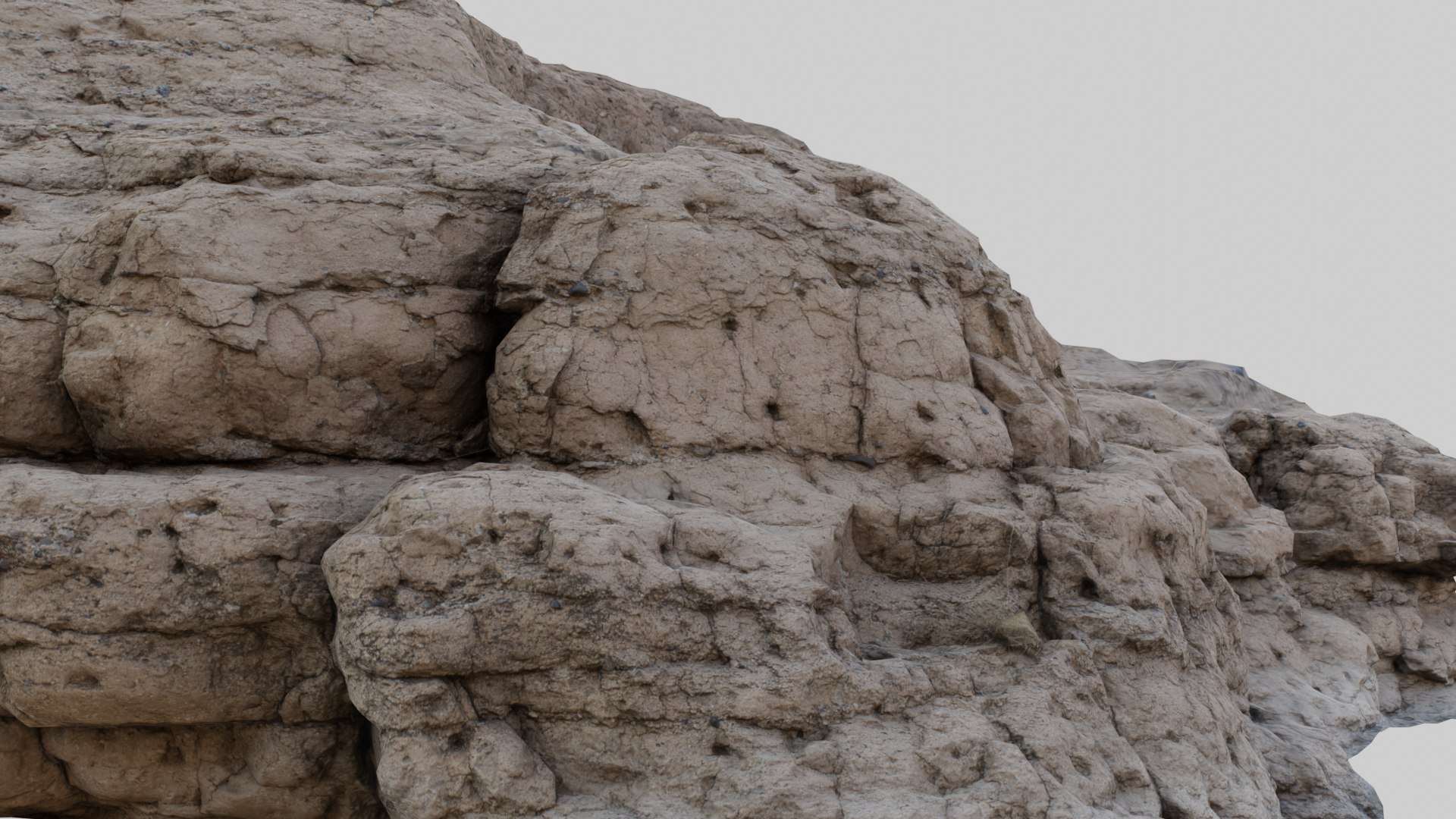 Riverbed Canyon Cliff Scan 03 3D Model - TurboSquid 2051966