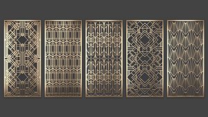 Decorative panel set 81 3D