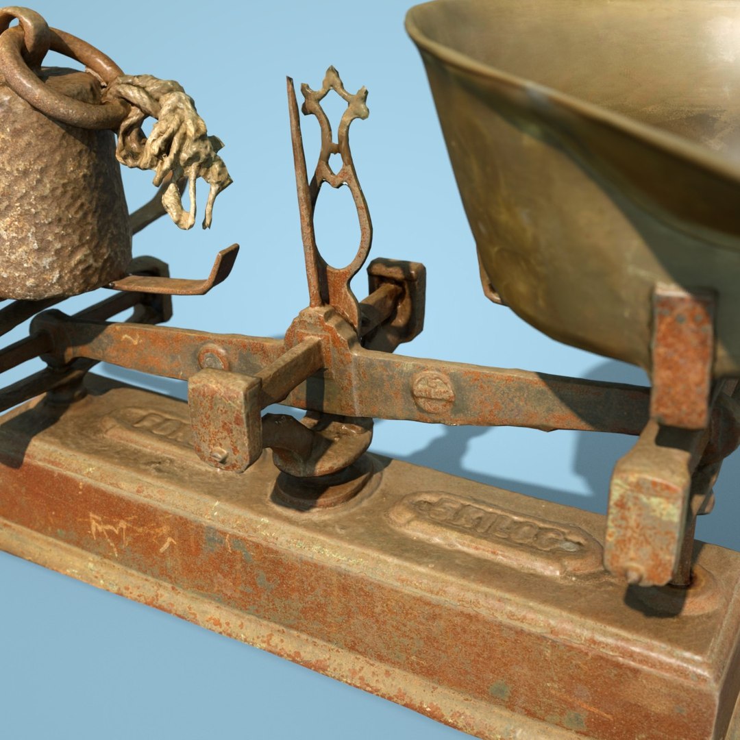 3D Balans Scale Model - TurboSquid 1163519