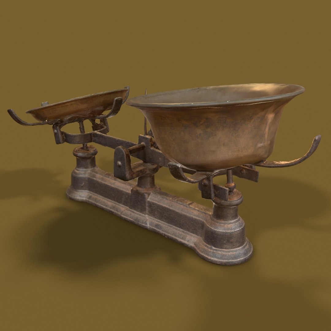 3D Balans Scale Model - TurboSquid 1163519