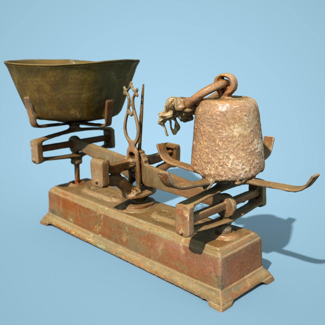 3D Balans Scale Model - TurboSquid 1163519