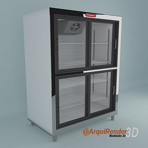 3d 3ds refrigerator 4 doors