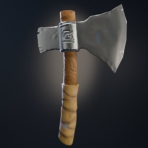 axe stylized War 3D