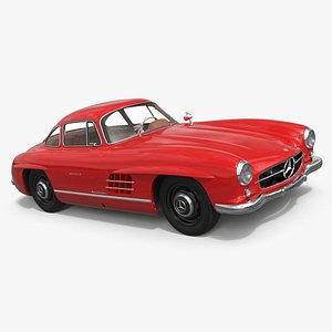 Mercedes-Benz 300SL Classic Sports Car Red