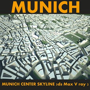 city munich center 3d max