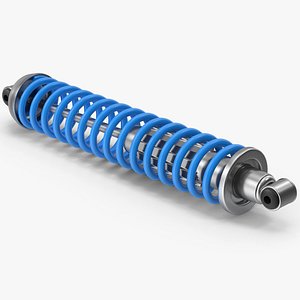3D Blue Car Shock Absorber model