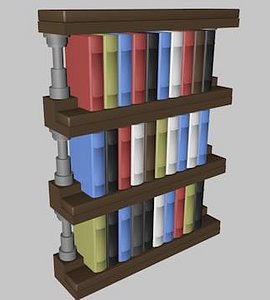 obj lego bookcase