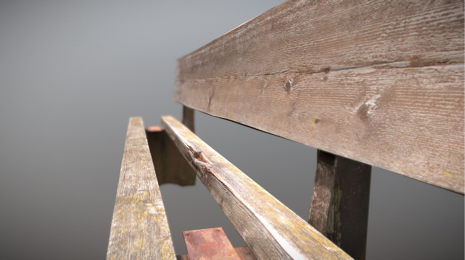 Old Worn Bench 3D - TurboSquid 1283767