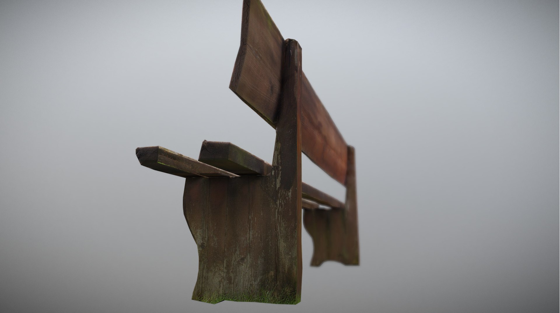 Old Worn Bench 3D - TurboSquid 1283767