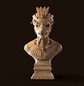 3D Bone bust model