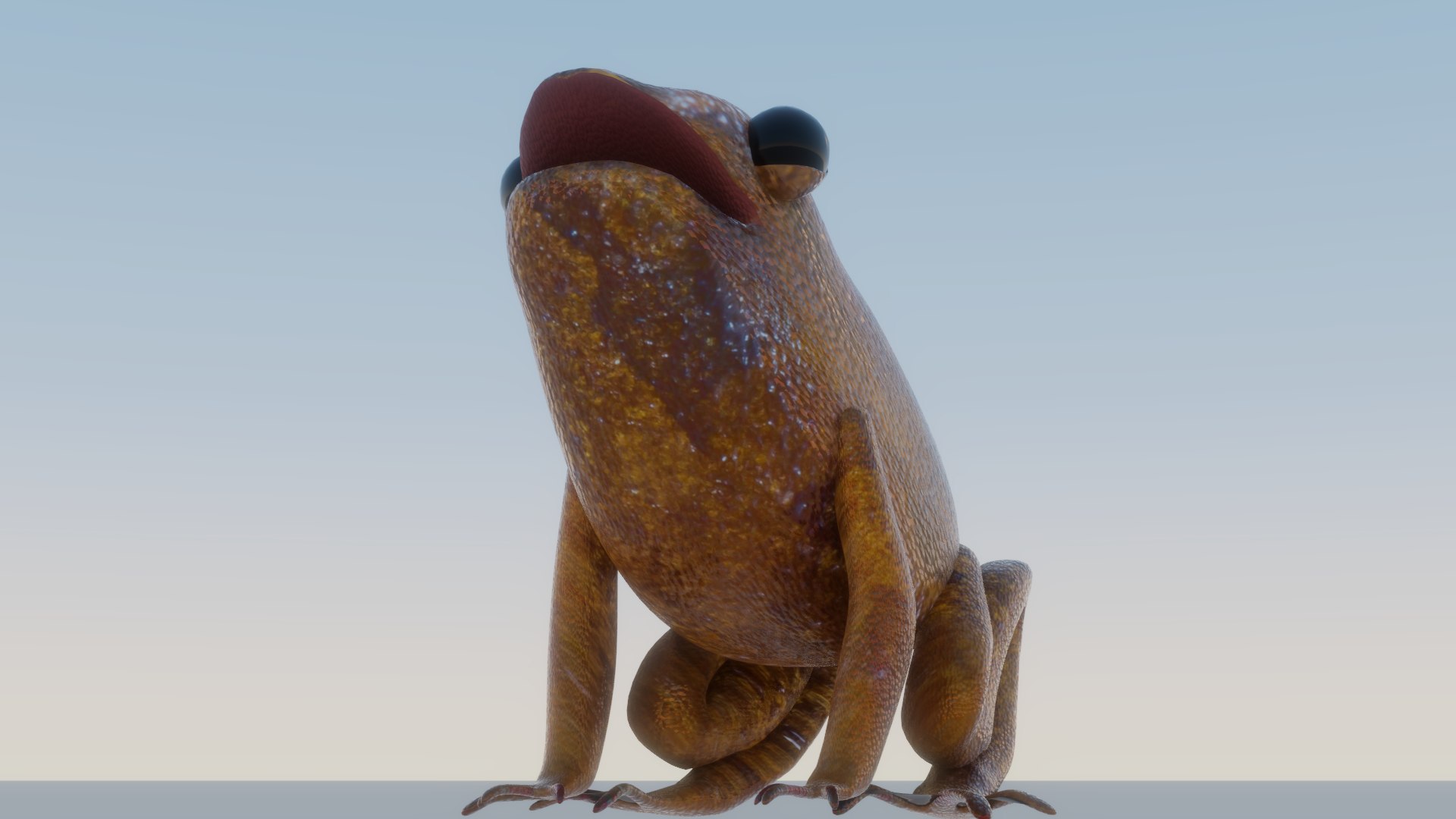 Mid-Poly Brown Frog 3D Model - TurboSquid 2069726