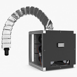 Tesla Power Arm Charger Rigged for Cinema 4D 3D model