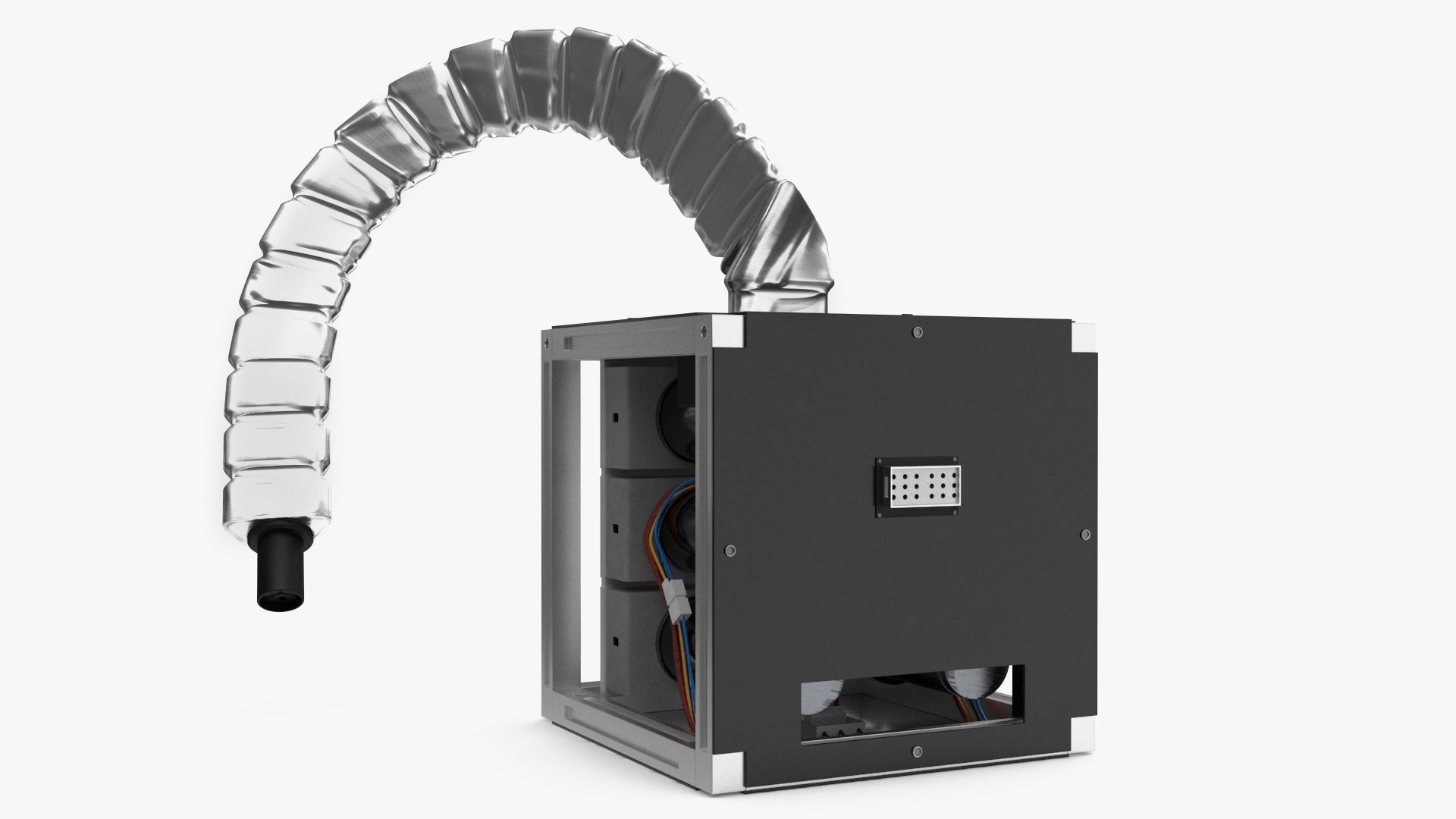 Tesla Power Arm Charger Rigged for Cinema 4D 3D model preview