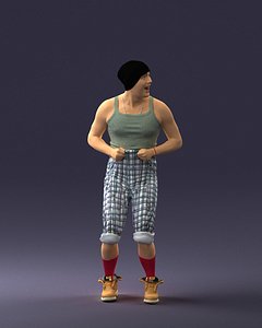 3D scanned human interiors model