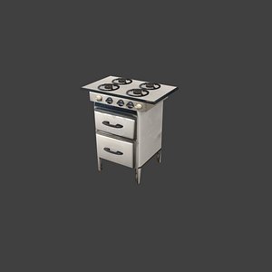 old stove 3D model