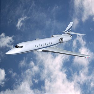 obj dassault falcon 2000dx private jet