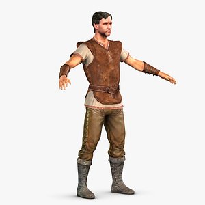 Medieval man (rigged)