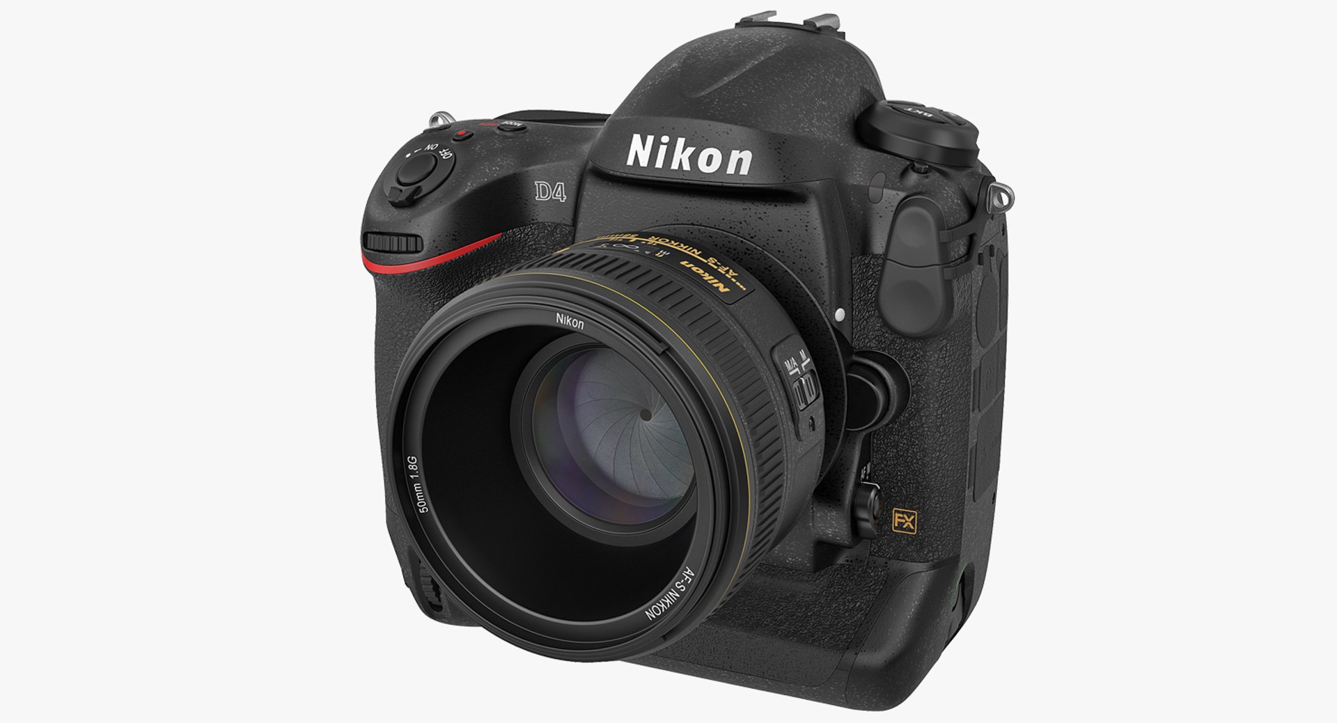 Nikon D4 3D Model 3D model preview